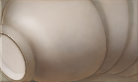 Laurent Reypens - Acrylic on panel - White - 100 x 60 cm